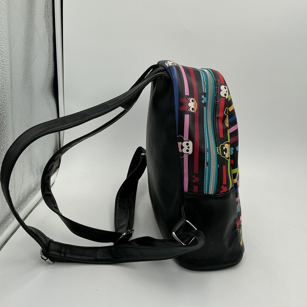 Disney Funko Pop Mickey Friends Rainbow Stripe Emoji Mini Backpack Minnie Charm - Picture 2 of 9